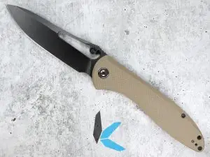 Civivi Picaro C916B Tan Coarse G10 Handle Black Stonewash D2 Blade