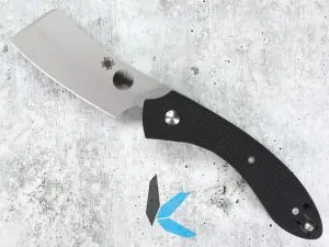 Spyderco Roc Cleaver VG-10 Black G-10 Liner Lock Knife C177GP