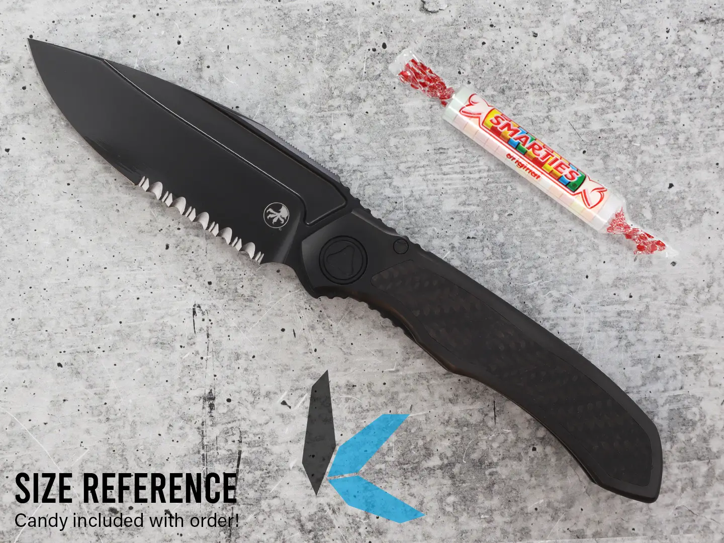 Microtech Anax 190C-2 DLCTCFITI Serrated Titanium - Image 3