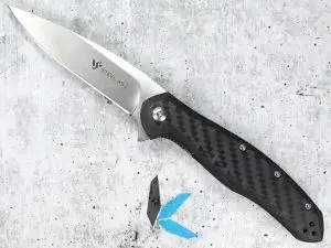 Steel Will F45 Intrigue M390 Satin Blade Carbon Fiber Scales Liner Lock