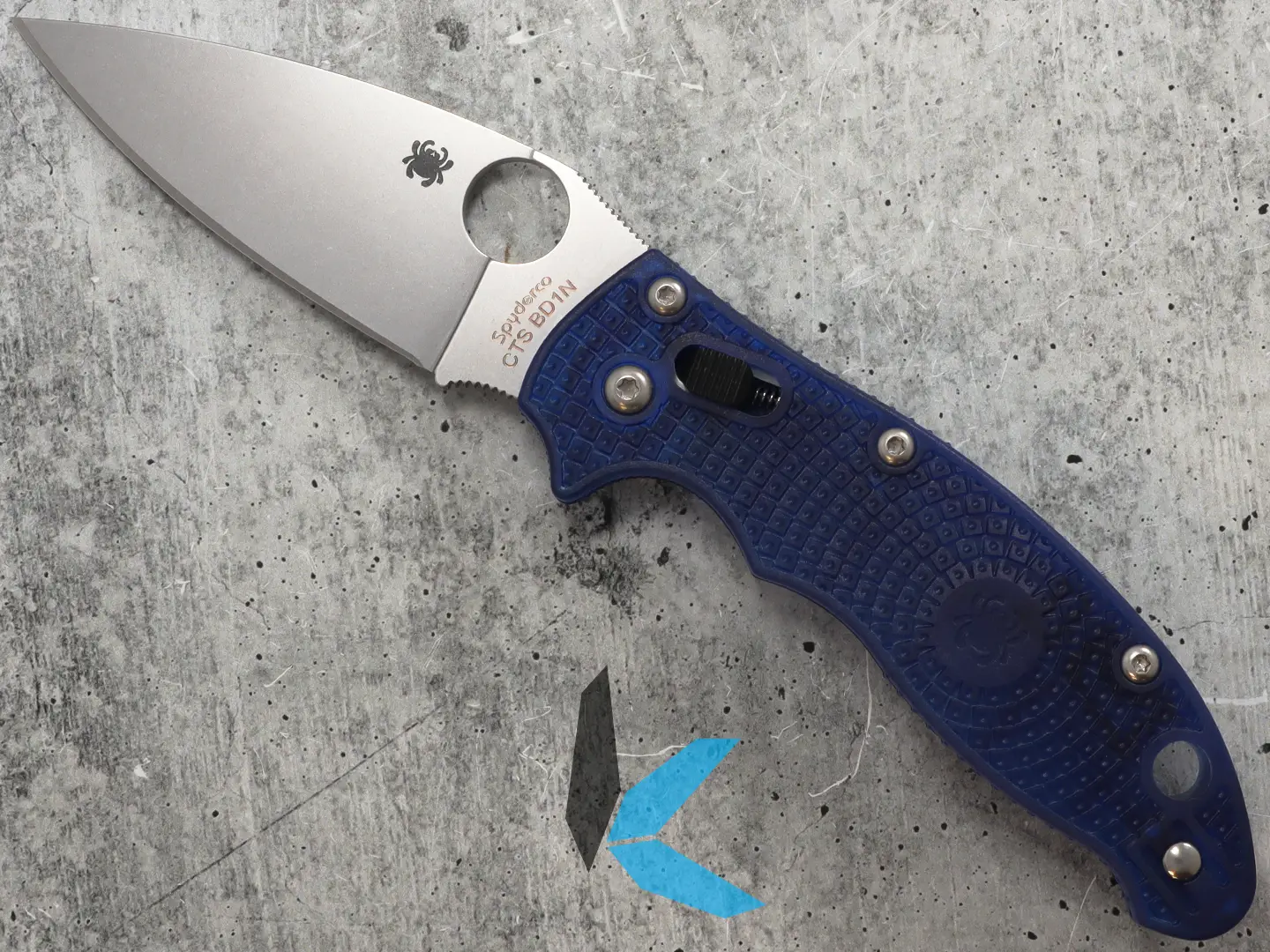 Spyderco C101PBL2 Manix 2 Blue Pln