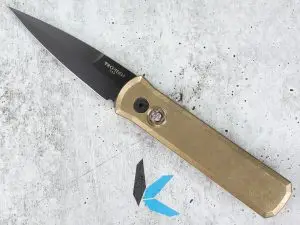 Protech 7112 Godson Limited Stonewashed Bronze Auto Knife