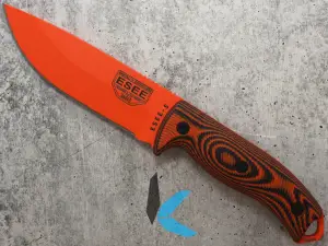 ESEE-5POR-006 Fixed Blade Orange 1095 Carbon Steel, Orange/Black G10 Handle