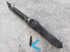 Microtech T/E Sig Serrated Urban Camo Knife