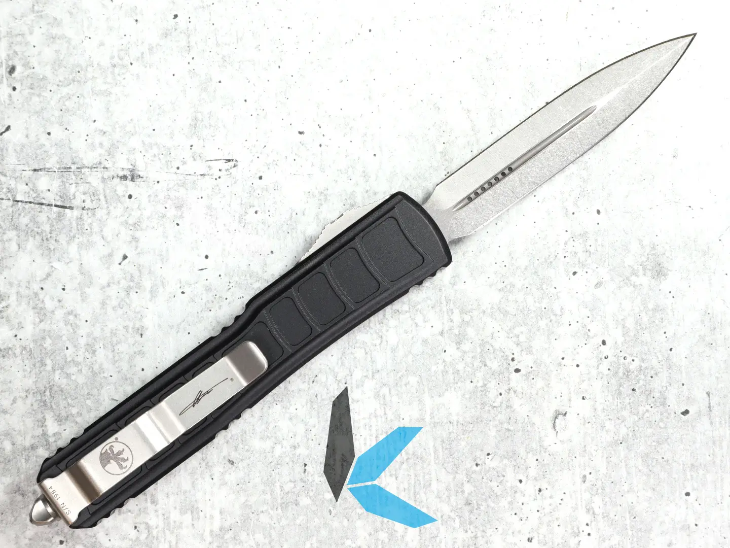 Microtech Ultratech II D/E Signature Series Stonewash Standard 122II-10 S - Image 2