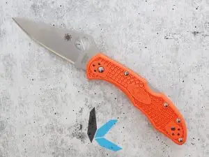Spyderco Delica Flat Ground Orange