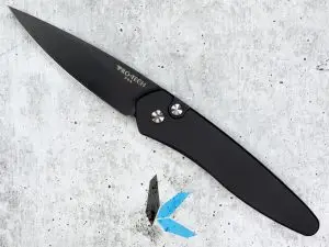 Protech 3407 Newport Black S35VN DLC Auto Knife