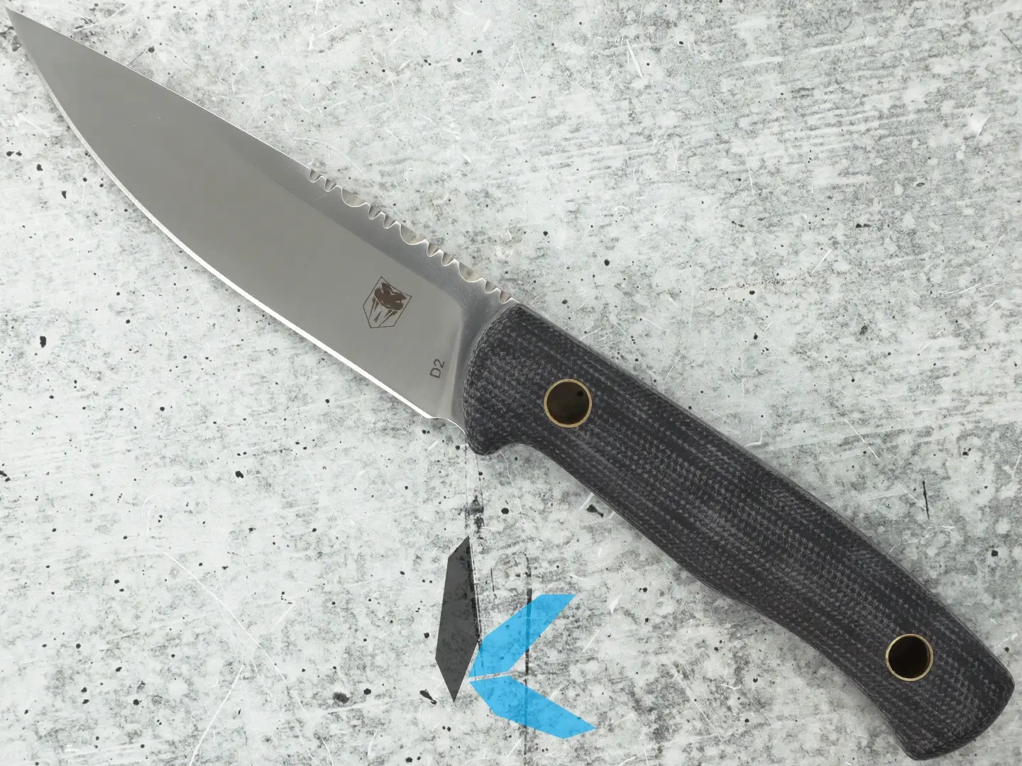 CobraTec Knives Koonsman Fixed Blade Knife 4 in Blade D2 Black CTKMNBLK