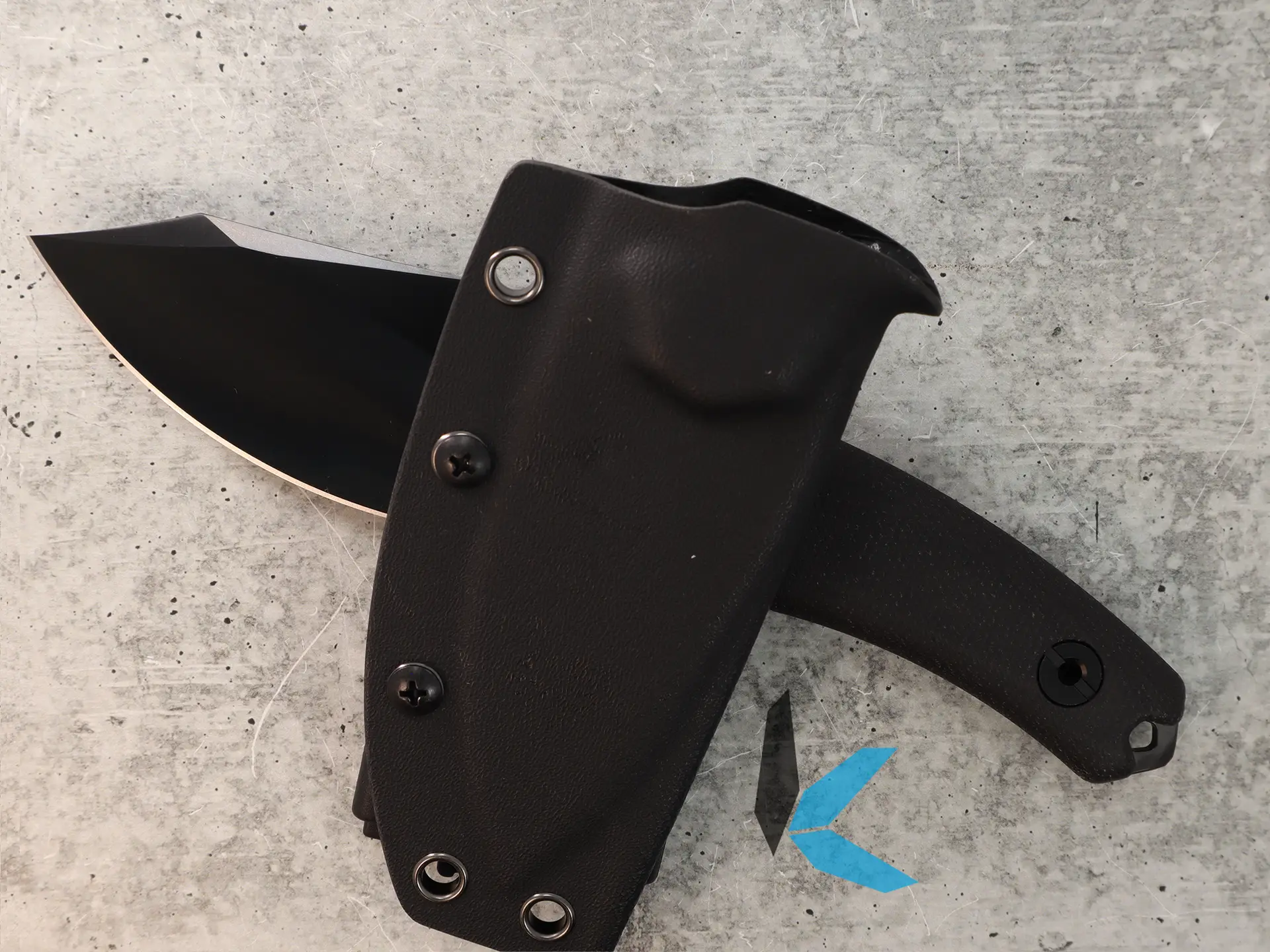 Kunwu Stiffy D. DLC Micarta Black Handle, (706BK-3) Fixed Blade Knife - Image 3