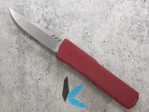 Axial Shift Red Clip Point CPM-20V Stonewash