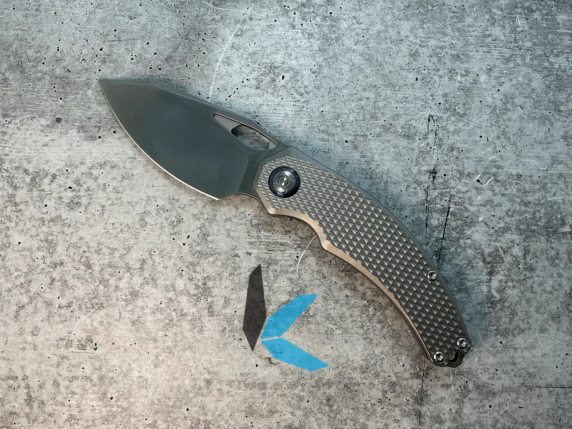 Kunwu Knives Padre, Frame Lock, Front Flipper KUNK706T2