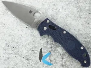 Spyderco C101PDBL2 Manix 2 Lightweight, Satin Plain S110V Blade, Ball lock