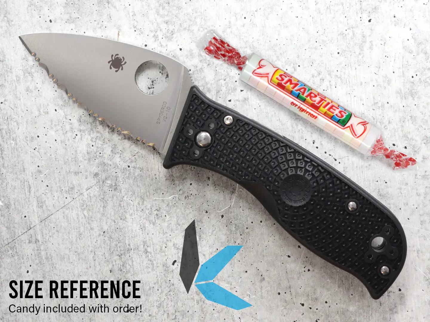 Spyderco C69SBK3 Lil Temperance Lightweight Folding Knife, Serrated Blade - Image 3