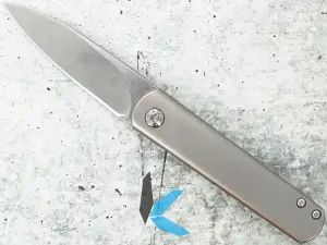 Used Kizer Ki3499 Feist, Reverse Flipper, Titanium Handles no Box