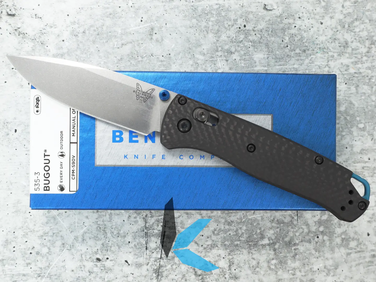 Used Benchmade 535-3 Bugout with Box