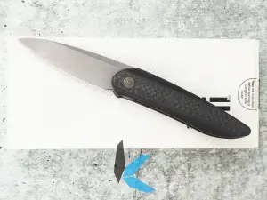 Used WE Knives 2010B Black Void Opus with Box