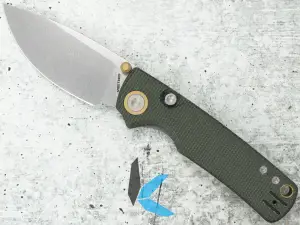 Vosteed A2611 Porcupine, 14C28N SW Blade, Green Micarta Handle