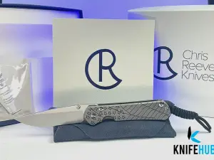Chris Reeve Knives, Small Sebenza 31 Graphic, Drop Point "Forever Flag" S31-1690, MagnaCut Blade Steel, Titanium Handles