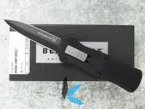Used Benchmade 3350BK Mini Infidel with Box