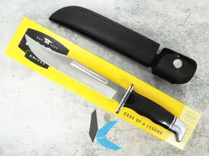 Used Buck Knives 120 Fixed Blade with Leather Sheath, *Never Used* 0120BKS-B