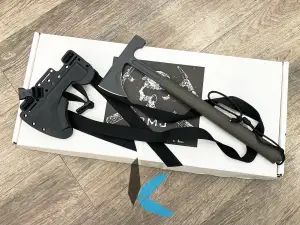 Used RMJ Tactical Loggerhead Tomahawk Hatchet with Sheath and Box