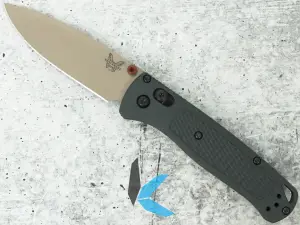 Benchmade 535TN-2601 Seasonal Bugout, Tan Elmax Blade, Taiga Green Grivory Handle