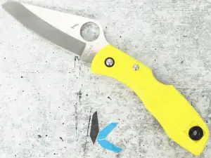 Used Spyderco Salt 2 Sheepsfoot Non Serrated no Box